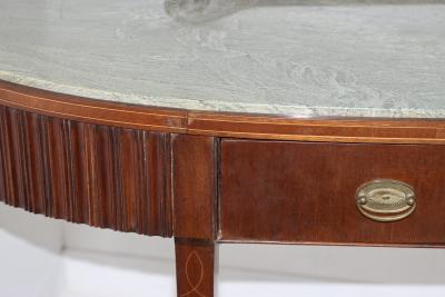 Paolo Buffa Paolo Buffa Mahogany and Marble Top Console by Mario Quarti 1945 Italy