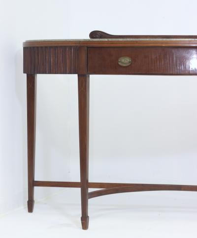 Paolo Buffa Paolo Buffa Mahogany and Marble Top Console by Mario Quarti 1945 Italy