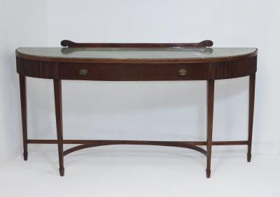 Paolo Buffa Paolo Buffa Mahogany and Marble Top Console by Mario Quarti 1945 Italy