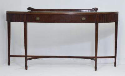 Paolo Buffa Paolo Buffa Mahogany and Marble Top Console by Mario Quarti 1945 Italy