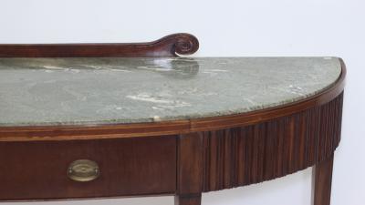 Paolo Buffa Paolo Buffa Mahogany and Marble Top Console by Mario Quarti 1945 Italy
