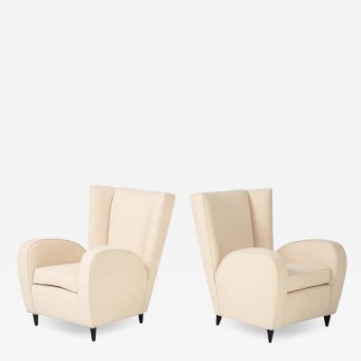 Paolo Buffa Paolo Buffa Pair of Lounge Chairs Italy circa 1950