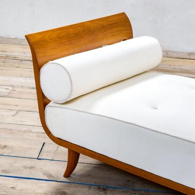 Paolo Buffa Paolo Buffa Wooden Daybed with White Mattress for Lietti 1950s