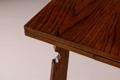 Paolo Buffa Paolo Buffa attributed extendable chestnut dining table Italy 1940s