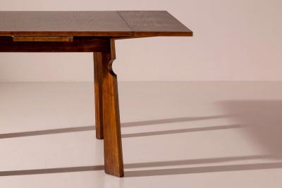 Paolo Buffa Paolo Buffa attributed extendable chestnut dining table Italy 1940s