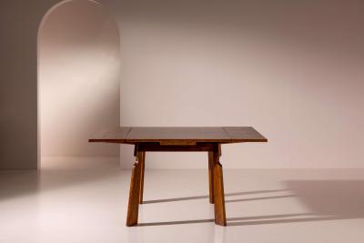 Paolo Buffa Paolo Buffa attributed extendable chestnut dining table Italy 1940s