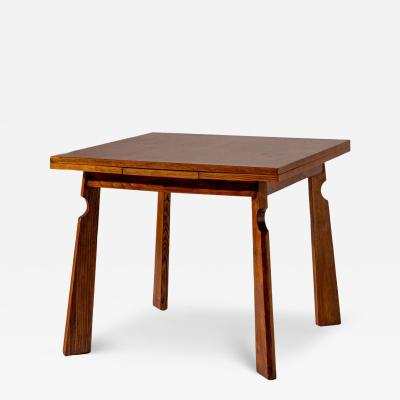 Paolo Buffa Paolo Buffa attributed extendable chestnut dining table Italy 1940s