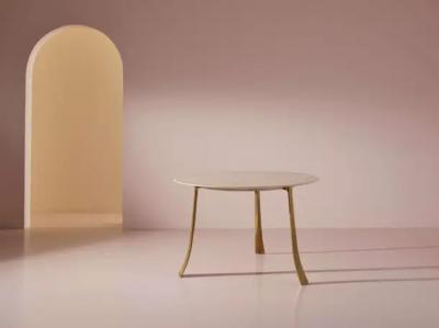 Paolo Buffa Paolo Buffa brass and Carrara marble round dining table Italy 1940s