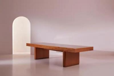 Paolo Buffa Paolo Buffa grand dining conference table made of oak Italy 1940s