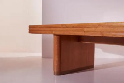 Paolo Buffa Paolo Buffa grand dining conference table made of oak Italy 1940s