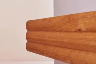 Paolo Buffa Paolo Buffa grand dining conference table made of oak Italy 1940s