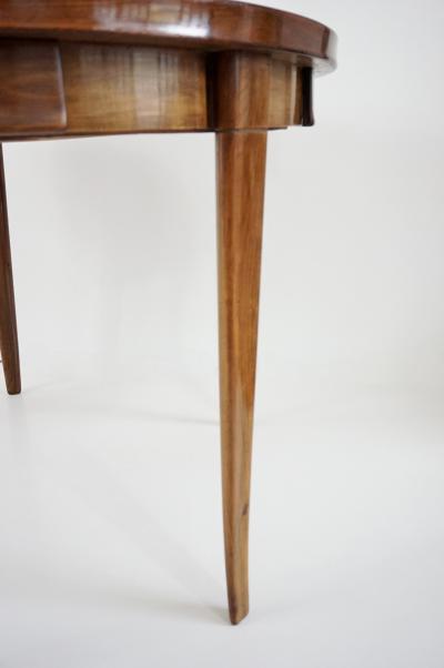 Paolo Buffa Paolo Buffa round center or game table walnut five hidden drawers 1950