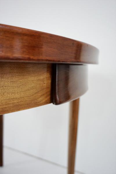 Paolo Buffa Paolo Buffa round center or game table walnut five hidden drawers 1950