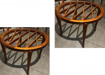 Paolo Buffa Paolo Buffa superb pair of coffee table with glass top