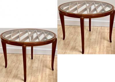 Paolo Buffa Paolo Buffa superb pair of coffee table with glass top