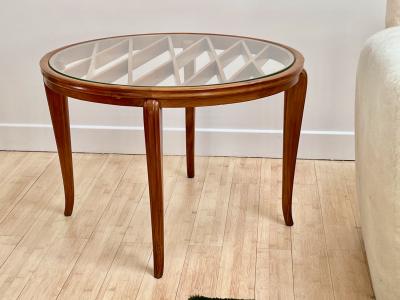Paolo Buffa Paolo Buffa superb pair of coffee table with glass top