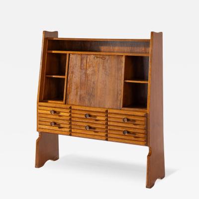 Paolo Buffa Paolo buffa chestnut cabinet with drop down front and drawers Italy 1940s