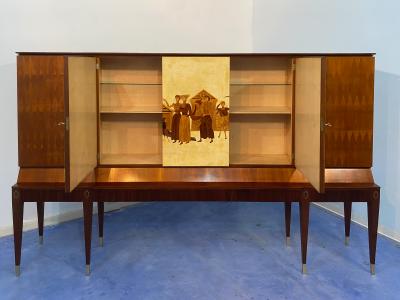 Paolo Buffa Parchment Italian Sideboard by Paolo Buffa 1950