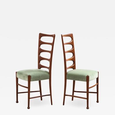 Paolo Buffa Set of 6 Dining Chairs by Paolo Buffa