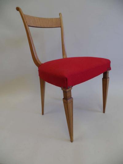 Paolo Buffa Two Italian Mid Century Modern Neoclassical Desk Chairs by Paolo Buffa