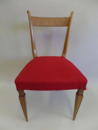 Paolo Buffa Two Italian Mid Century Modern Neoclassical Desk Chairs by Paolo Buffa