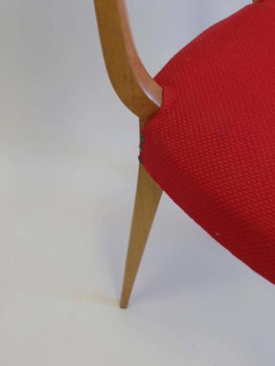 Paolo Buffa Two Italian Mid Century Modern Neoclassical Desk Chairs by Paolo Buffa