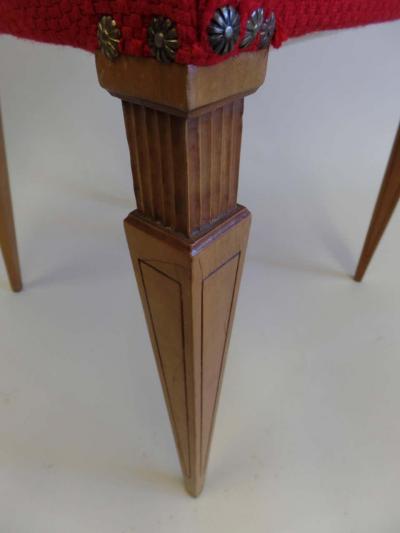 Paolo Buffa Two Italian Mid Century Modern Neoclassical Desk Chairs by Paolo Buffa