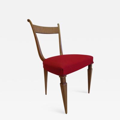 Paolo Buffa Two Italian Mid Century Modern Neoclassical Desk Chairs by Paolo Buffa