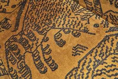 Paolo Buffa Upholstered Italian Armchairs attributed to Paolo Buffa Italy 1950s