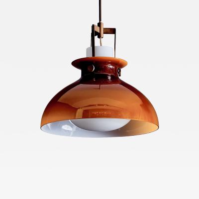 Paolo Caliari Chandelier with a blown glass diffuser by Paolo Caliari for Venini 