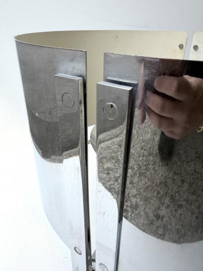 Paolo Caliari Pair of Lamps Metal by Paolo Caliari for Linea T Italy 1970s