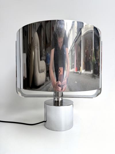 Paolo Caliari Pair of Lamps Metal by Paolo Caliari for Linea T Italy 1970s