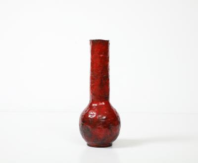 Paolo De Poli Enameled Metal Vase by Paolo De Poli