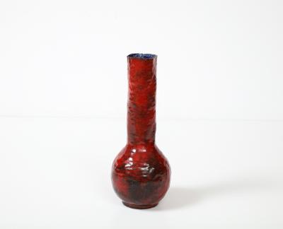 Paolo De Poli Enameled Metal Vase by Paolo De Poli