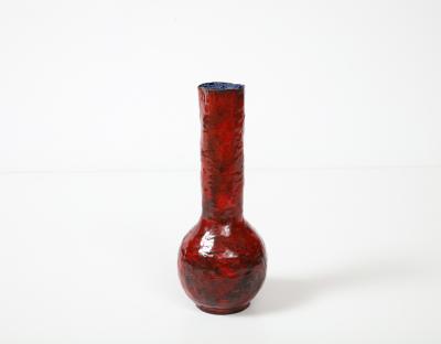 Paolo De Poli Enameled Metal Vase by Paolo De Poli