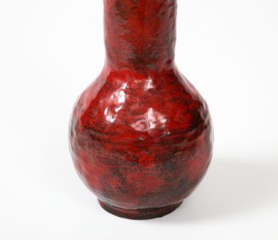 Paolo De Poli Enameled Metal Vase by Paolo De Poli
