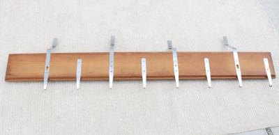 Paolo De Poli Paolo De Poli Attributed Enamel And Walnut Wall Mounted Coat Rack