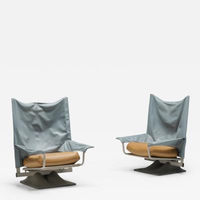 Paolo Deganello Lounge Chairs Pair Aeo by Paolo Deganello 1973