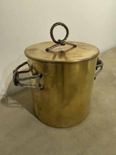 Paolo Gucci Gucci Champagne Ice Bucket in Brass Firenze Italy 1960s