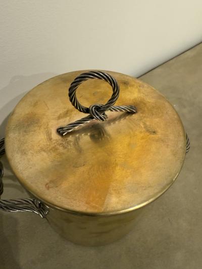 Paolo Gucci Gucci Champagne Ice Bucket in Brass Firenze Italy 1960s