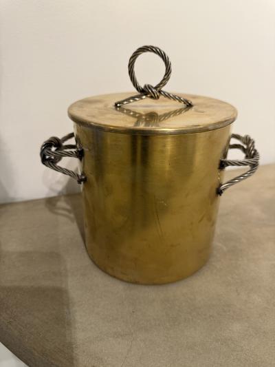Paolo Gucci Gucci Champagne Ice Bucket in Brass Firenze Italy 1960s