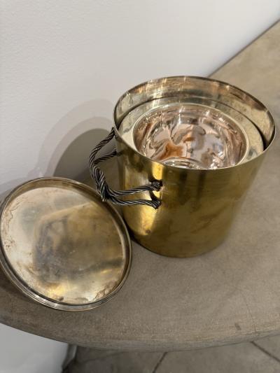 Paolo Gucci Gucci Champagne Ice Bucket in Brass Firenze Italy 1960s