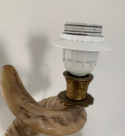 Paolo Gucci Horn table lamp base