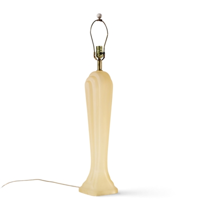 Paolo Gucci Paolo Gucci Mid Century Frosted Resin Table Lamps Pair