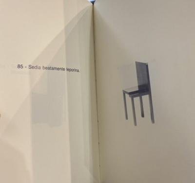 Paolo Pallucco CHAIR FROM 100 SEDIE IN UNA 100 NOTTE SERIES ITALY C1980 CHAIR NO 85