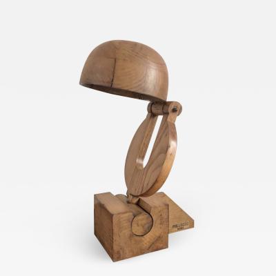 Paolo Pallucco Rare Articulated lamp in Wood