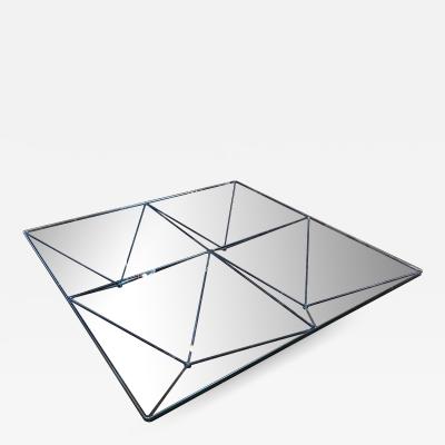 Paolo Piva 1980s Steel and Glass Coffee Table Alanda by Paolo Piva for B B Italia