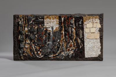 Paolo Racagni Paolo Racagni Acanto abstract mosaic in stone Italy 1999