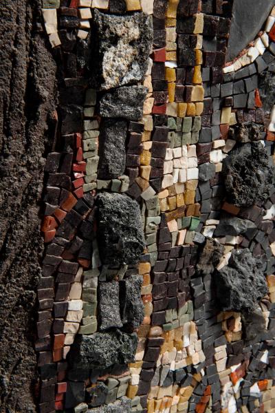 Paolo Racagni Paolo Racagni Acanto abstract mosaic in stone Italy 1999