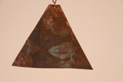 Paolo Soleri Large Mid Century Verdigris Bronze Bell Wind Chime Paolo Soleri for Arconsanti